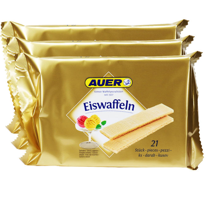 Auer Eiswaffeln Vanille, 3er Pack