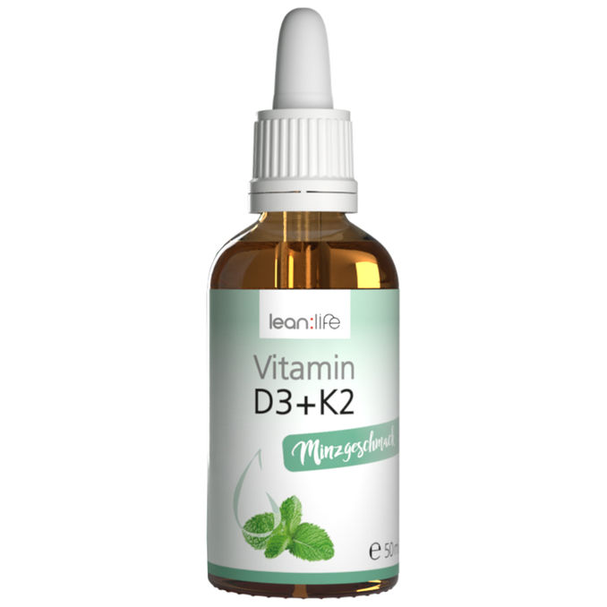 lean:life Vitamin D3+K2 mit Minzgeschmack