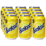 Mindestens haltbar bis: 30.06.2026 Sunkist Lemon-Lime, 12er Pack (EINWEG) zzgl. Pfand