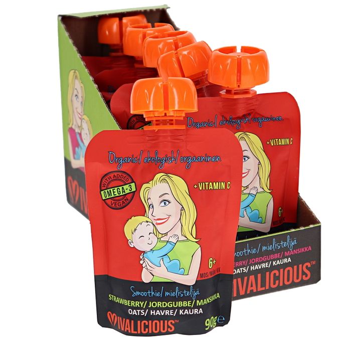 Vivalicious Baby Smoothie Klämmis - Jorgdubb 6-pack Eko