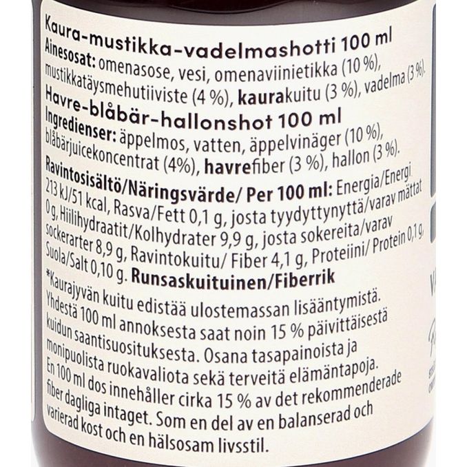 Rajamaen Shotti Kaura, Mustikka & Vadelma
