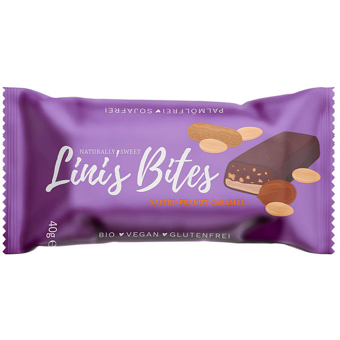 Lini'S Bites BIO Salted Peanut Caramel Riegel