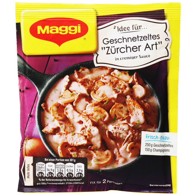 Maggi Geschnetzeltes Zürcher Art