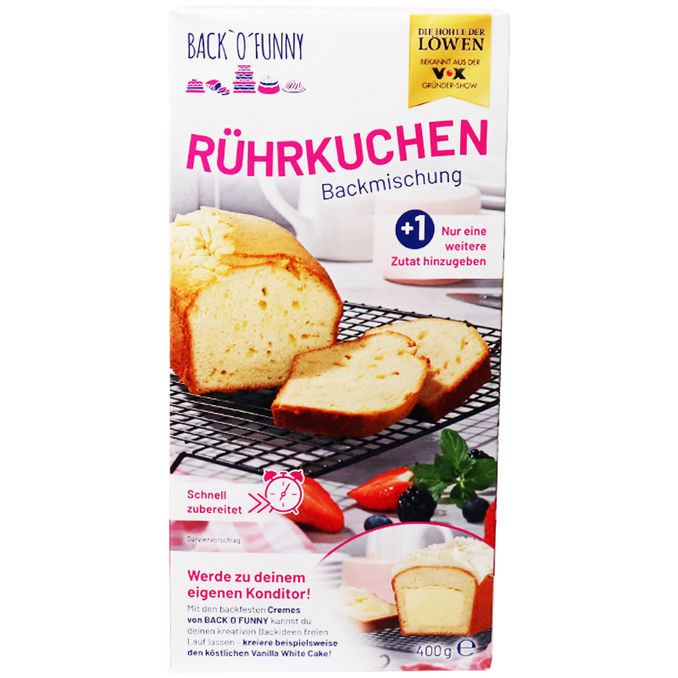 Back O Funny Rührkuchen Backmischung