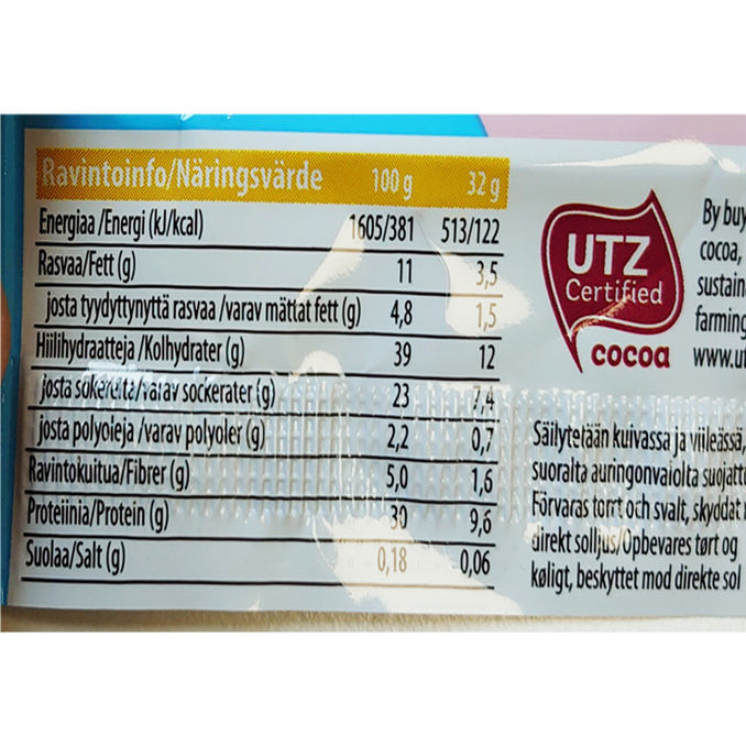Leader Proteiinipatukka Hasselpähkinä & Suklaa