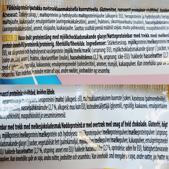 Leader Proteiinipatukka Hasselpähkinä & Suklaa