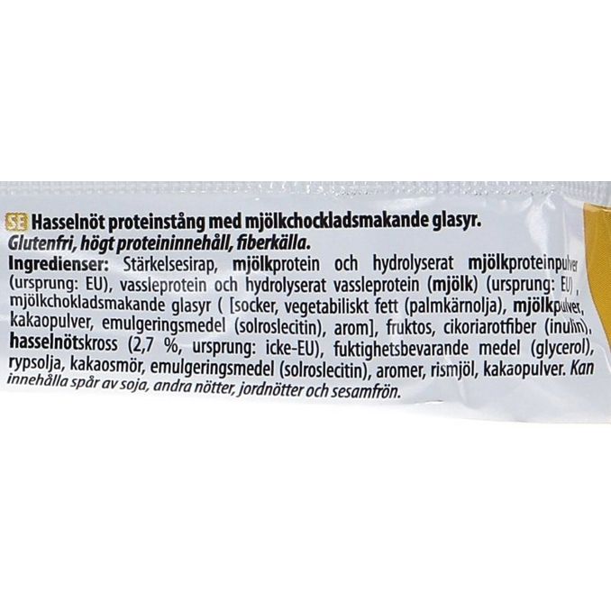 Leader Proteiinipatukka Hasselpähkinä & Suklaa