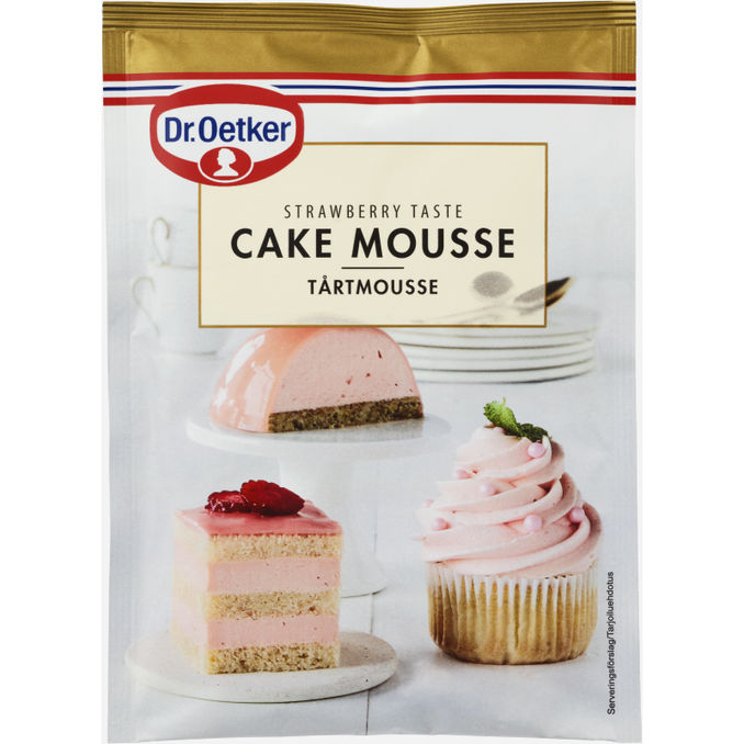 Dr. Oetker Kagemoussepulver Jordbær 96 g