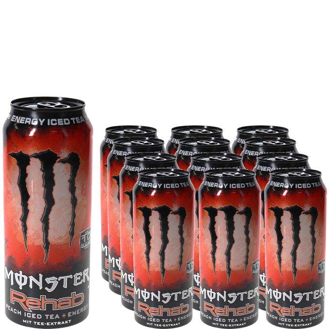 Monster Energy Rehab Peach Tea, 12er Pack (EINWEG) zzgl. Pfand