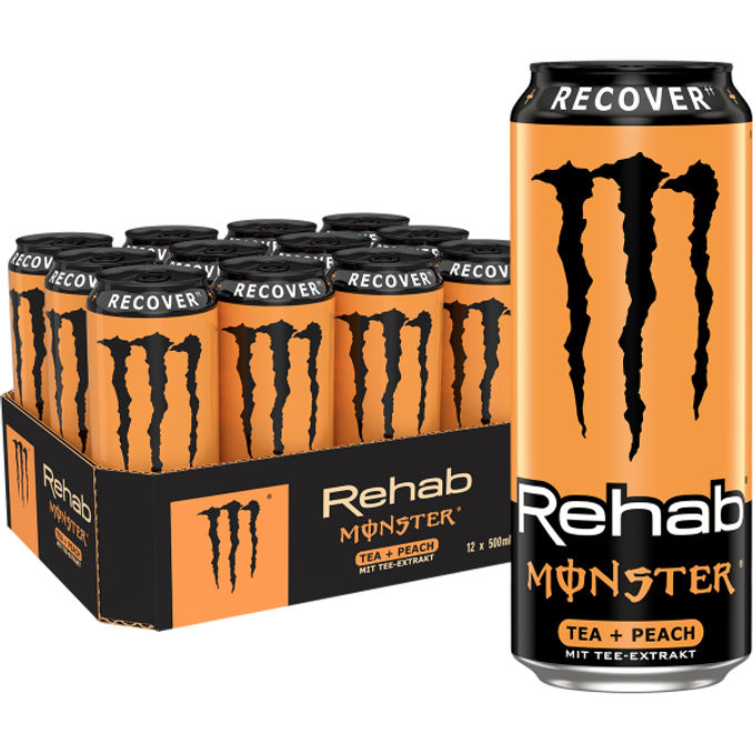 Monster Energy Rehab Peach Tea, 12er Pack (EINWEG) zzgl. Pfand