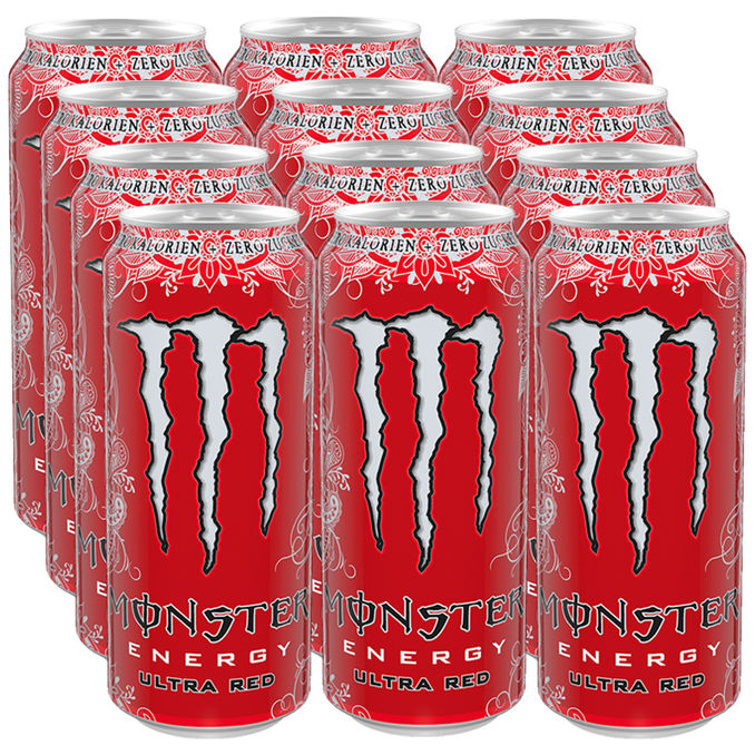 Monster Energy Ultra Red, 12er Pack (EINWEG) zzgl. Pfand