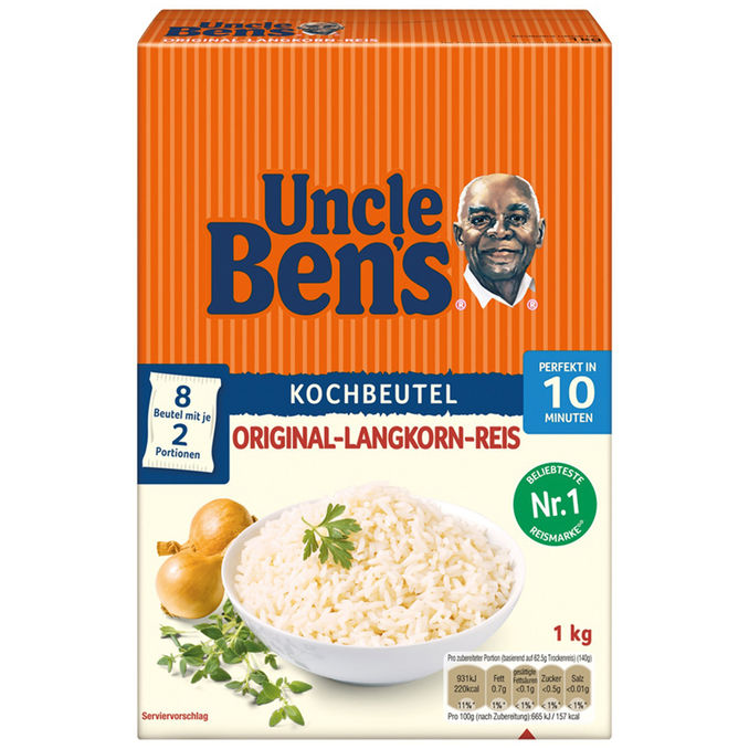 Uncle Ben’s® Langkorn-Reis im Kochbeutel (10 Minuten)