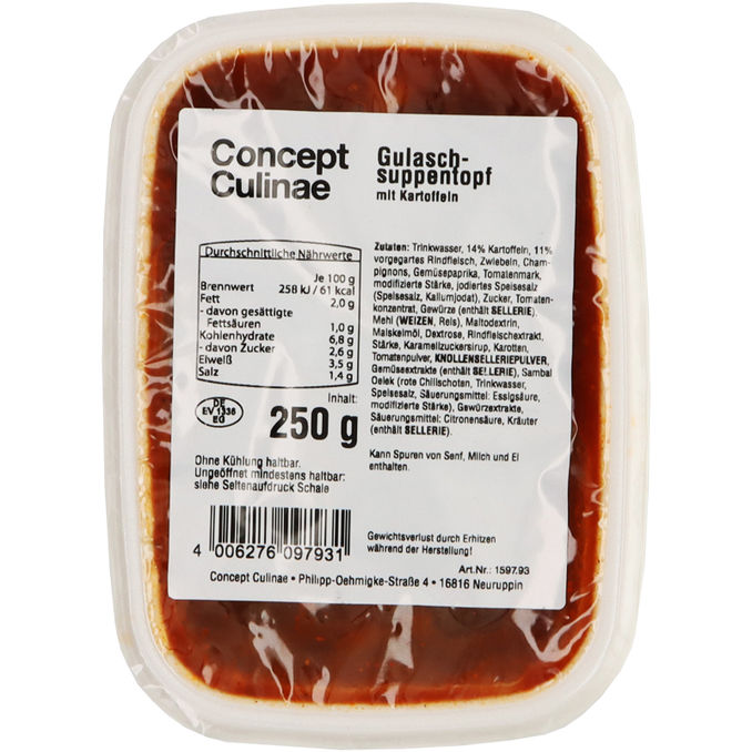 Concept Culinae Gulasch-Suppentopf mit Kartoffeln