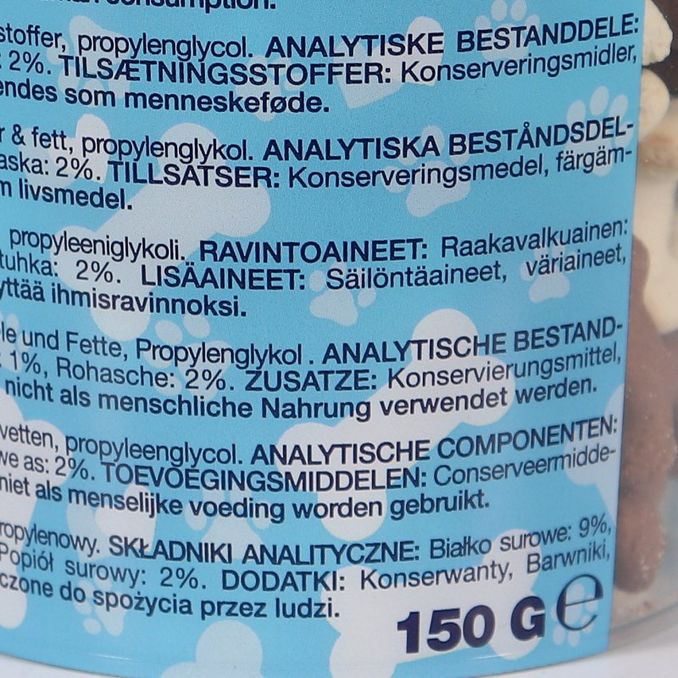 Näringsinnehåll Tasty Biscuit Mix Hundgodis