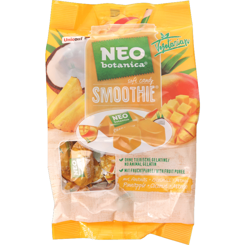 Smoothie Fruchtbonbons Ananas-Kokosnuss-Mango, 200g von Neo Botanica |  Motatos