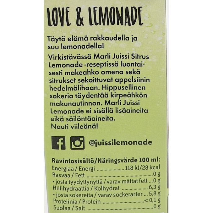 Marli Mehujuoma Sitrus Lemonade