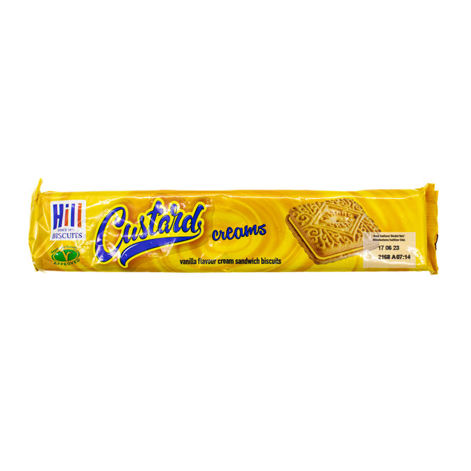 Hill Custard Cream Biscuits Vanilla 150g, 150 g from Hill | Motatos