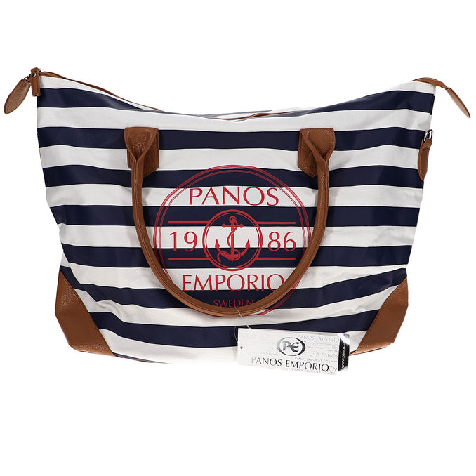 Panos Emporio Strandväska Navy/White
