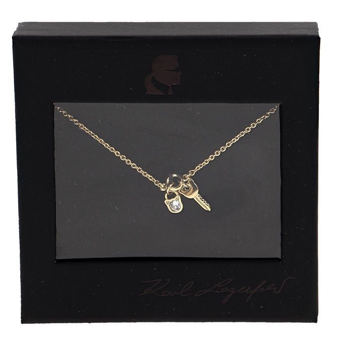 Karl Lagerfeld Mini Choupette Lock & Key Charm Armband