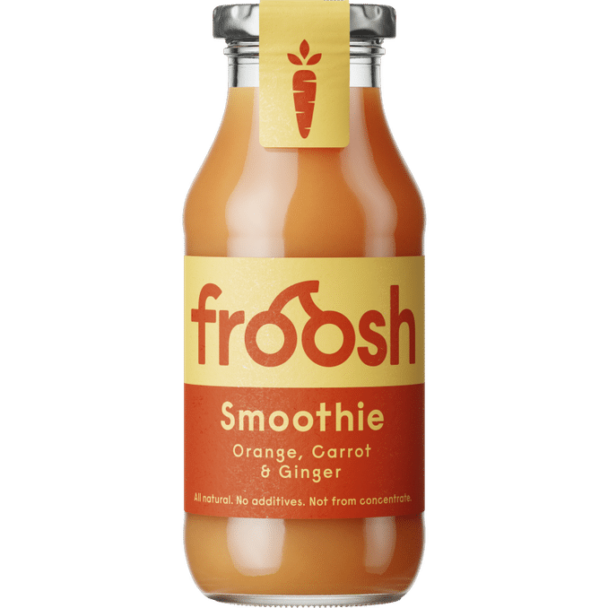 Froosh Smoothie Appelsiini, Porkkana & Inkivääri