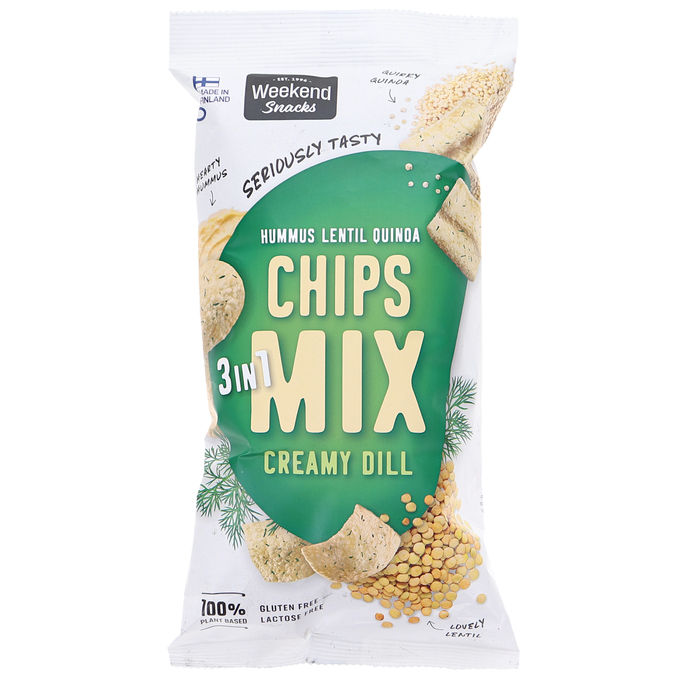 Weekend Snacks Linse Chips m. Dild