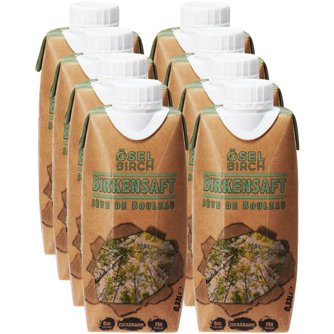 ÖselBirch BIO Birkensaft Natur, 8er Pack