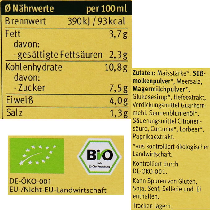 Natur Compagnie BIO Sauce à la Hollandaise (Doppelpack)