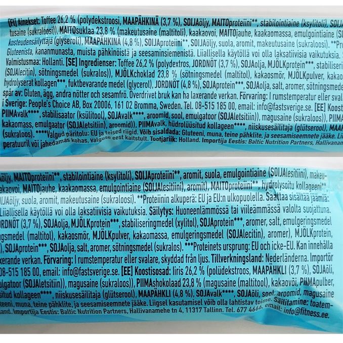Fast Proteiinipatukat Peanut Toffee 15-pack
