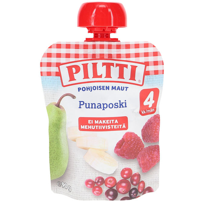 Piltti Hedelmä-Marjasose Pohjoisen Maut Punaposki 4kk