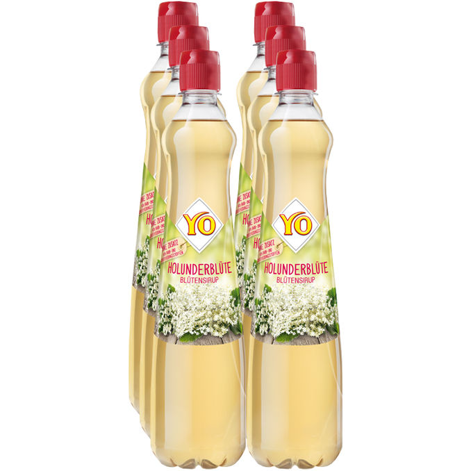 YO Blütensirup Holunderblüte, 6er Pack