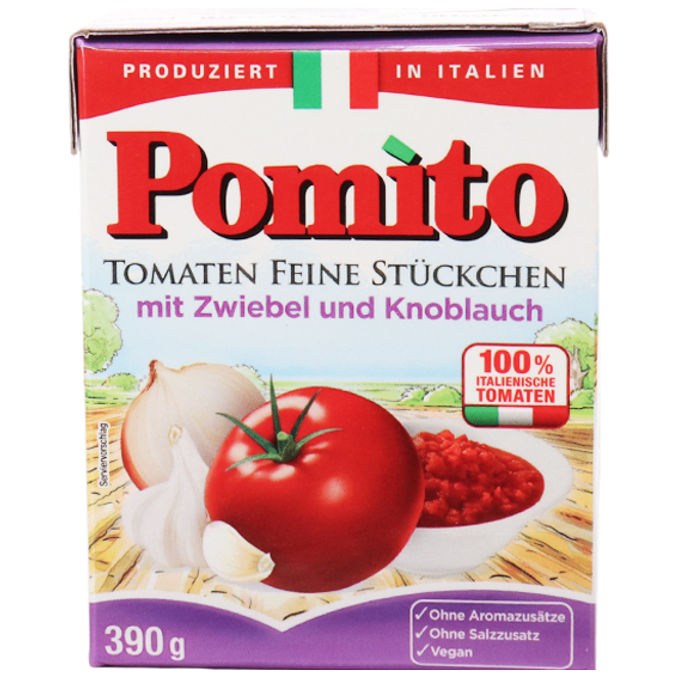 Pomito Tomaten Feine Stückchen Zwiebel & Knoblauch