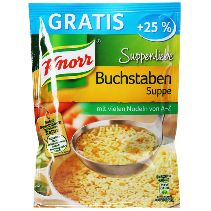 Knorr Buchstaben Suppe +25% 