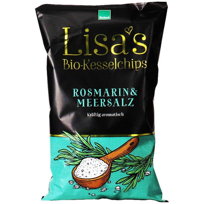 Lisa´s Kesselchips BIO Lisa's Kesselchips Rosmarin & Meersalz