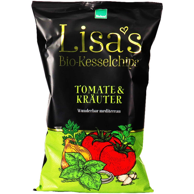 Lisa´s Kesselchips BIO Lisa's Kesselchips Tomate & Kräuter