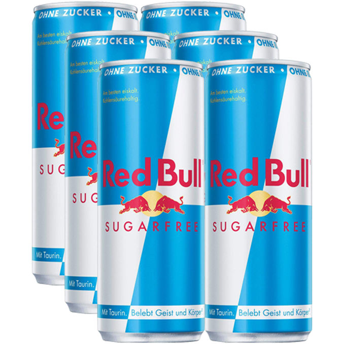 Red Bull Sugarfree, 6er Pack (EINWEG) zzgl. Pfand
