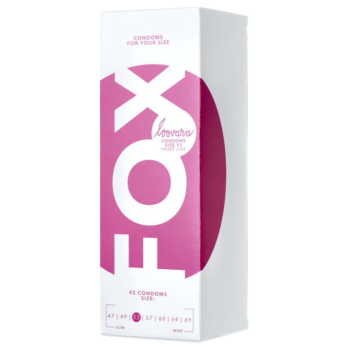 Loovara Kondome FOX (53mm), 42er Pack