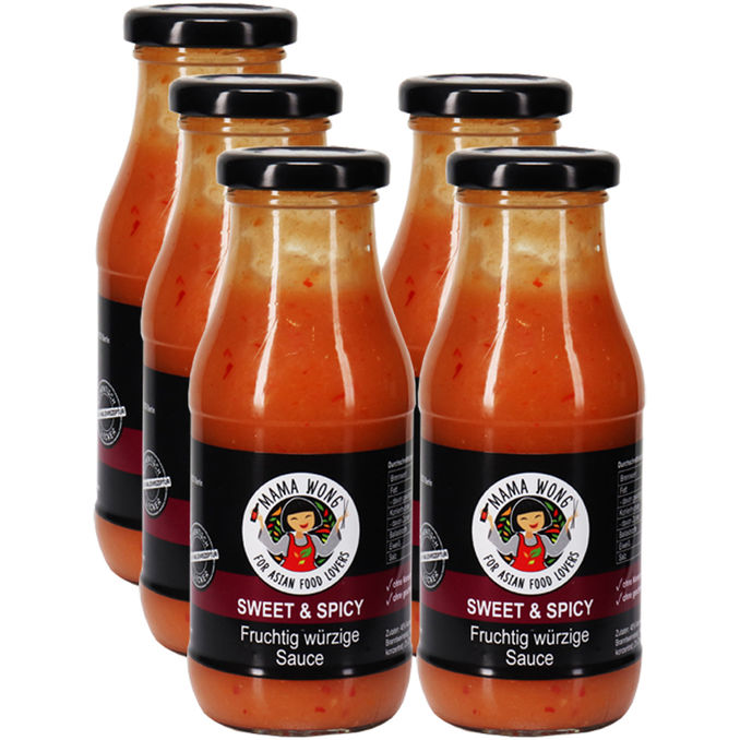 Mama Wong Sweet & Spicy Sauce, 5er Pack