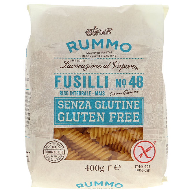 Gluteeniton Fusilli, 400 g, Rummo | Matsmart