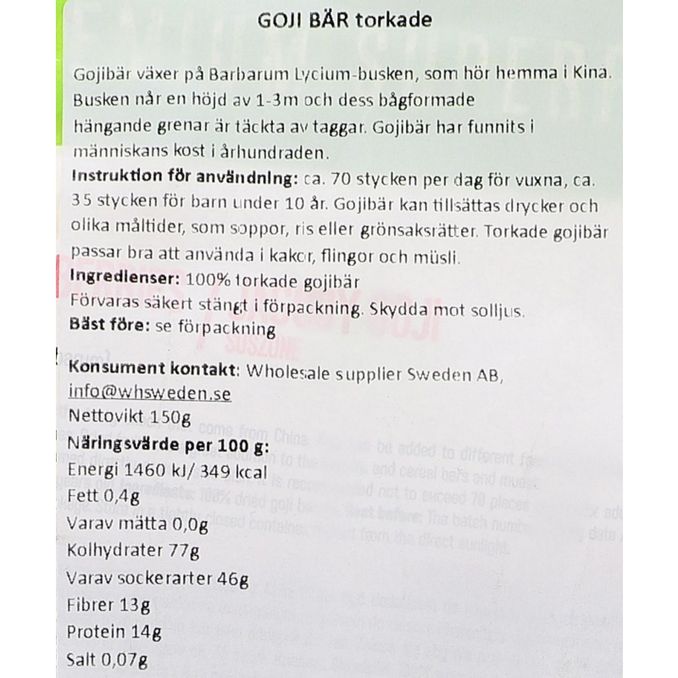 INTENSON Gojibär