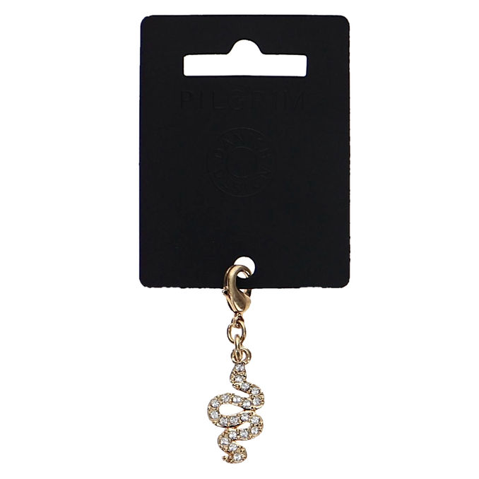 Pilgrim Slange Charm (Guldbelagt)