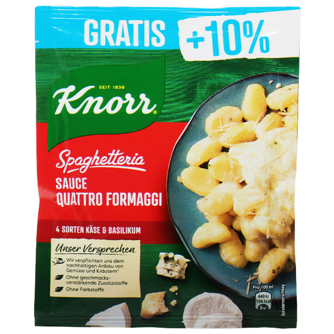 Sauce Quattro Formaggi +10, 55g von Knorr Motatos