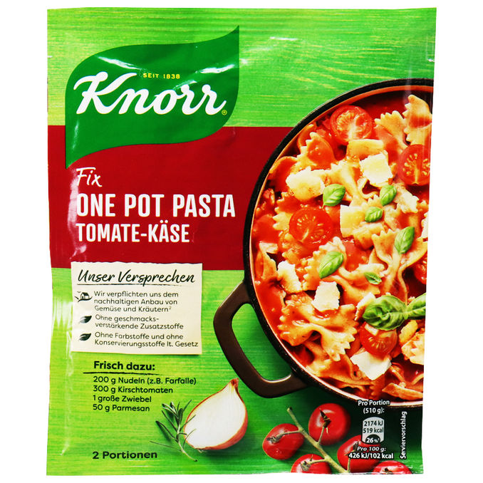 Fix One Pot Pasta TomateKäse, 38g von Knorr Motatos