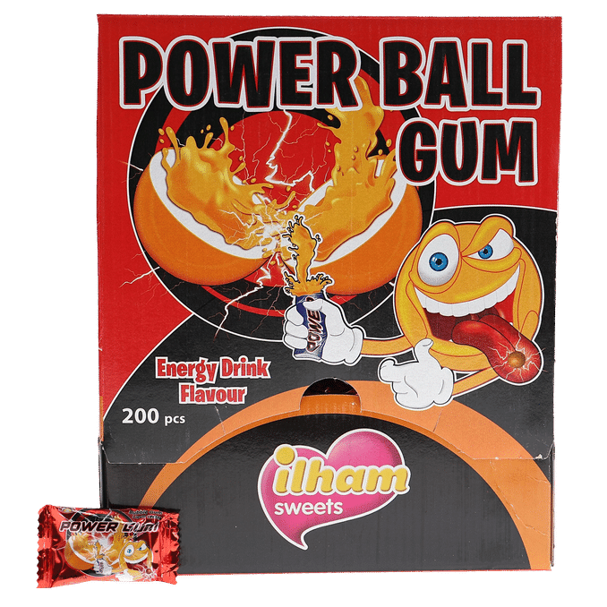 ilham sweets Tuggummi Powerball 200st