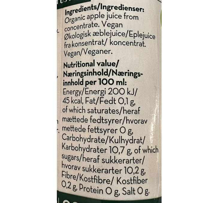 Kiviks Eko Äppeljuice utan sugrör