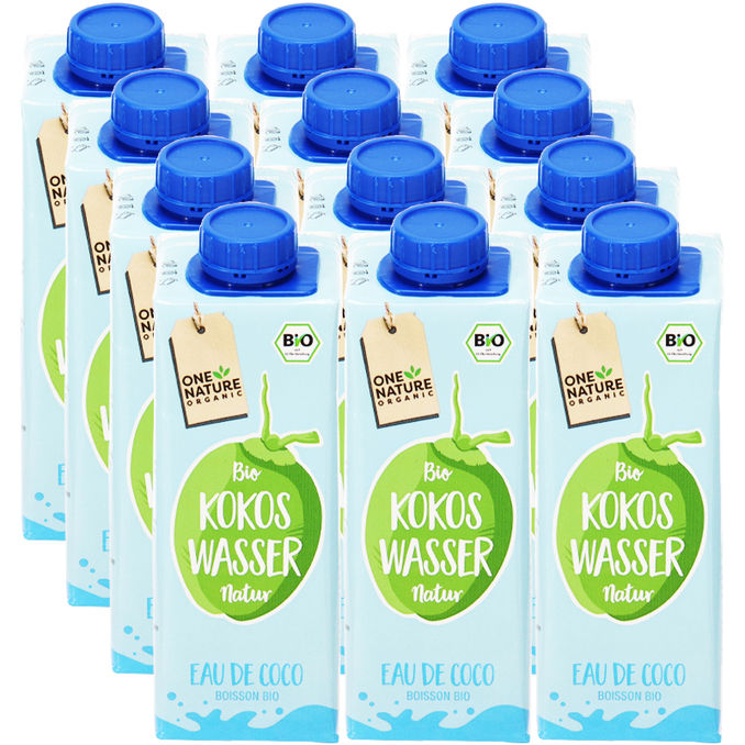 One Nature BIO Kokoswasser Natur, 12er Pack