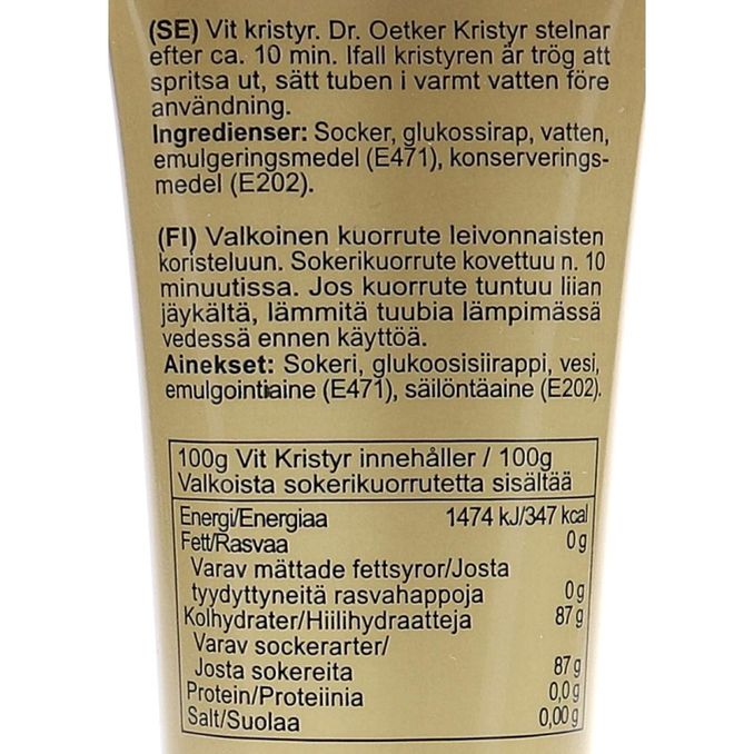 Dr. Oetker Vit Kristyr