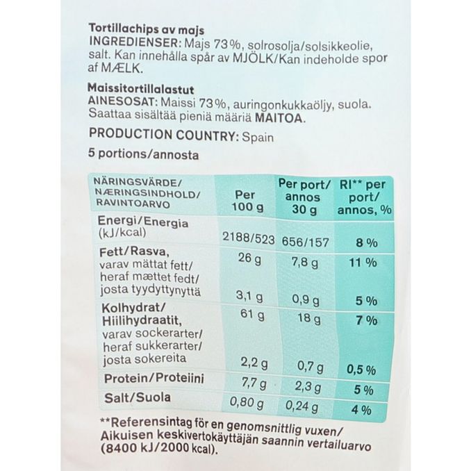 Frankful Suolatut Tortillalastut