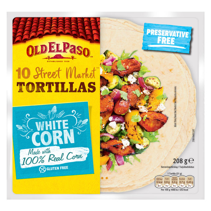 Old El Paso Majs Tortilla Glutenfri