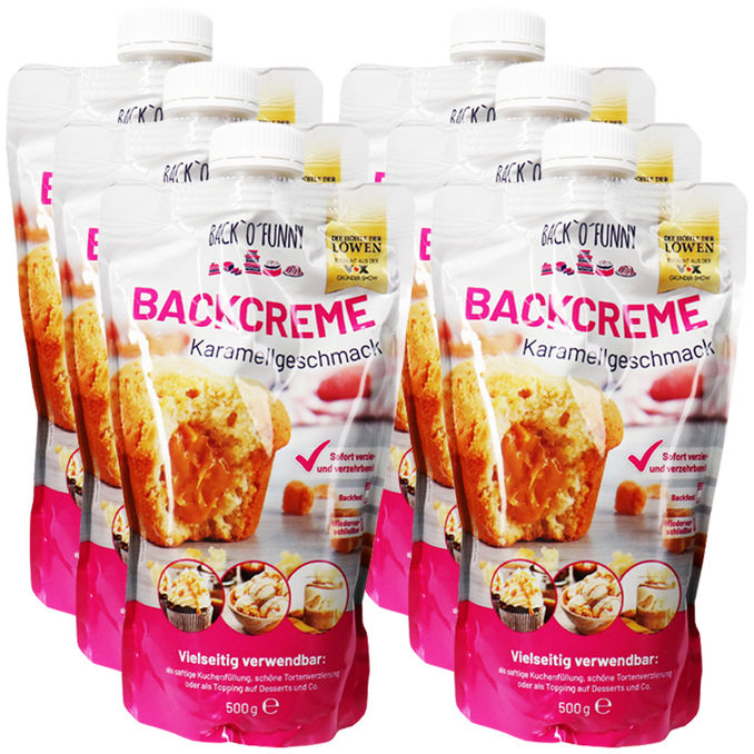 Back O Funny Backcreme Karamellgeschmack, 6er Pack