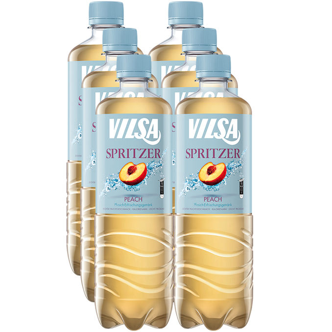 Vilsa Spritzer Pfirsich, 6er Pack (EINWEG) zzgl. Pfand